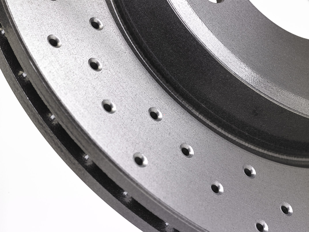 Brembo aftermarket disc in cast iron Xtra model perforated vented with UV paint